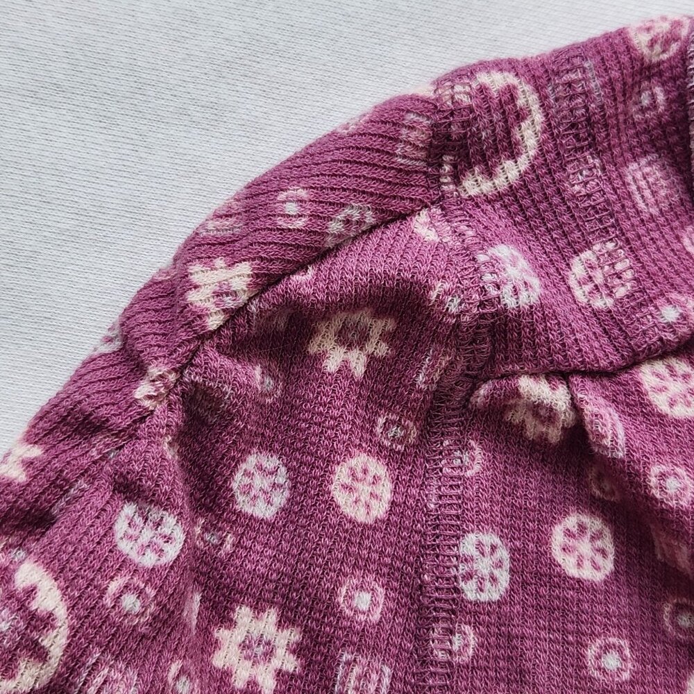 Free People Intimately Home Alone Pink Floral Onesie Pajama Long John Comfy - Picture 5 of 9